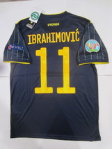 Zlatan Ibrahimovic Sweden 20/21 Euro Stadium Blue Away Soccer Jersey 2020-2021 - £79.24 GBP