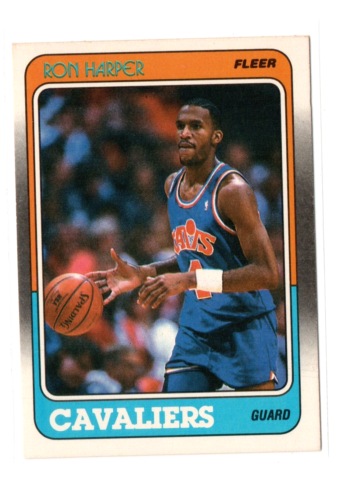 1988-89 Fleer Ron Harper #23 NBA Basketball Card Cleveland Cavaliers Cavs EX - £1.38 GBP