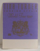 TINA TURNER - VINTAGE ORIGINAL CONCERT TOUR CLOTH BACKSTAGE PASS - $13.70 CAD