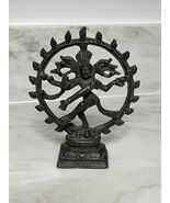 Vintage Bronze Nataraja Dancing Shiva Hindu Statue - $1,816.13 MXN