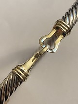 Previously Used David Yurman 14kt Gold Hook 5mm Bracelet Large - £321.65 GBP