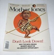 Barack Obama Mother Jones Magazine Vintage 2009 Dick Cheney Rachel Maddo... - $99.99