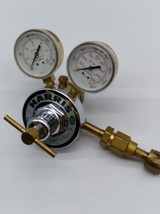 Harris 92-50 Dual Gauge Brass Gas Regulator Valve In 3000Psi Out 50Psi - £47.19 GBP