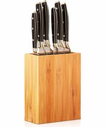 Ergonomic Bamboo Knife Block - Wide Design Countertop Knife Holder 10&quot;x8... - $752.48 MXN