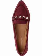 Madden Girl Womens Evver Burgundy Metal Detail Classic Slip On Flats Siz... - £15.81 GBP