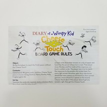 Diary Of A Wimpy Kid Cheese Touch Replacement Rules Instructions Maunal ... - £2.95 GBP