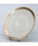 Rosenthal Ivory Duchess China Gold Silver Rimmed Dinner Plate - 9 3/4 in - $53.60 CAD