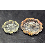 Vintage HAZEL ATLAS Pink And Clear Glass Ashtray - MATCHED Pattern Pair ... - $15.06 CAD