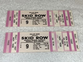 SKID ROW 2 UNUSED CONCERTS TICKETS Sebastian Bach Dave Sabo Scotti Hill USA - $12.99