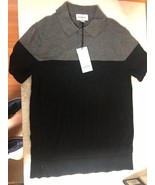 Men&#39;s Standard Fit Short Sleeve Sweater Polo Shirt -Goodfellow Sz S CHAR... - $17.94 CAD