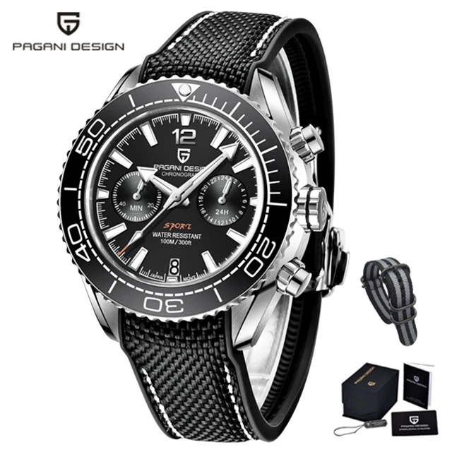 PAGANI DESIGN Multifunction  New Men&#39;s Watch   Sapphire Gl 100M Waterproof Wrist - £225.10 GBP