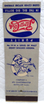 Pepsi Cola Matchbook Cover Walt Disney 40&#39;s No 19 Wrench Man Tools Quartermaster - £10.43 GBP