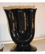 Hull  3 finger flower vase black great condition collectible - £18.96 GBP