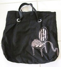 VICTORIAS SECRET Bag Tote Carryall Overnight Black w Pink 19&#39;Wx18&quot;Lx5&quot;D ... - £27.04 GBP