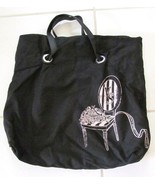 VICTORIAS SECRET Bag Tote Carryall Overnight Black w Pink 19&#39;Wx18&quot;Lx5&quot;D ... - £26.82 GBP