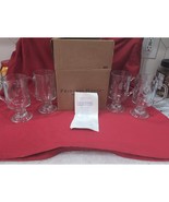 Princess House Heritage Crystal Pedestal Beverage Mugs, Set of 4, NIB, G... - $1,017.66 MXN