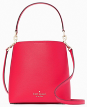 Kate Spade Darcy Bucket Bag Bikini Pink Leather WKR00439 NWT $359 Retail FS - £83.08 GBP