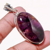 African Amethyst Oval Shape Gemstone Handmade Gift Pendant Jewelry 2.30&quot;... - $5.99