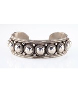 Siam Sterling Silver Dome and Wire Cuff Bracelet! - $418.43 CAD