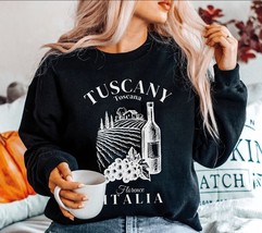 Tuscany Florence Italia Sweatshirt,Vintage Womens Italy Crewneck sweater,Toscana - £35.22 GBP