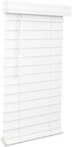 LOTUS &amp; WINDOWARE 2.5-inch Cordless Faux Wood Blind 31"x60" White Planta... - $42.74