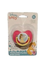 Disney Beauty and the Beast Pacifier &amp; Cover BPA Free Orthodontic Nipple Unused - £7.19 GBP