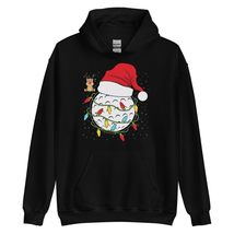 Funny Golfing Christmas Golf Ball Hoodie Black - £27.21 GBP+