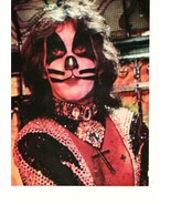 Kiss teen magazine pinup clipping Rockline close up black cross 1970&#39;s - £2.63 GBP