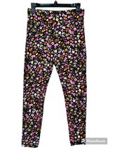No Boundaries Womens Jr. M 7-9 Black Ditzy Floral Activewear Super Soft Leggings - £10.17 GBP