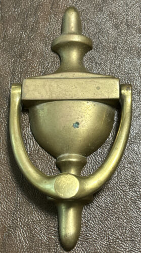 Vintage Heavy Solid Brass Door Knocker Classic Style - $19.31