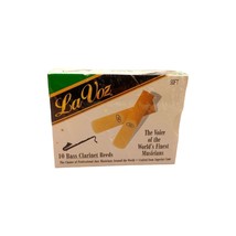 Old-Stock La Voz Bass Clarinet Reeds - Strength Soft - Box of 10 Reeds - $24.00