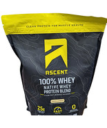 Ascent 100% Whey Protein Vanilla Bean 4.25 Lbs EXP 04/2027 - $68.04