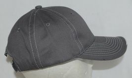 OC Sports BTP 100 Twill Cotton Cap Grey Visor Piping Accent White Adult image 4
