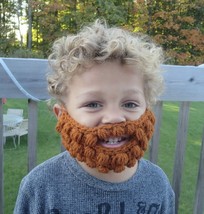 Crochet beard baby toddler child adult funny novelty photo prop costume - £9.64 GBP