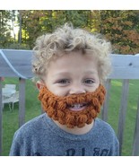 Crochet beard baby toddler child adult funny novelty photo prop costume - £9.48 GBP