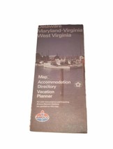 Amoco Delaware Maryland-Virginia West Virginia 1976 Map &amp; Directory - $5.68
