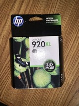 HP #920XL Black Ink Cartridge CD975AN Genuine exp 2016 - $12.99