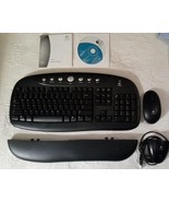 Logitech VINTAGE Keyboard Wireless Y-RK56A Battery Bluetooth W/ MOUSE - £19.66 GBP