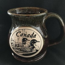 Canada Souvenir Cup Mug raised semi-oval face with ducks 3.75&quot;x 2.75&quot; PET RESCUE - £8.94 GBP