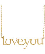 &quot;Love You&quot; Necklace in 14K Yellow, White or Rose Gold - $626.40 CAD