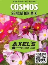 Fresh Garden Cosmo Sensation Flower Seed Mix | Non-GMO | Heirloom | Seeds - £7.19 GBP