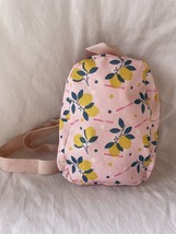 Kendall and Kylie Mini backpack Lemon print pink base The Jenners - £6.78 GBP