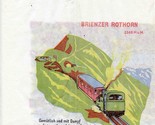 Brienzer Rothorn Aareschlucht Railway Napkin Brienzersee Switzerland  - £22.15 GBP