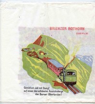 Brienzer Rothorn Aareschlucht Railway Napkin Brienzersee Switzerland  - £21.79 GBP