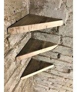 Corner Shelf Made From Reclaimed Scaffold Boards - Plant Shelf - Mini Sh... - $46.50 CAD