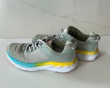 Hoka One One Clifton 5 Shoes Women&#39;s 7.5 Gray Yellow Aqua Trail Running ... - £27.32 GBP