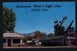 SPORTSMAN's MOTEL &amp; COFFEE SHOP Bishop Calif.  * chrome not posted Build... - $5.69