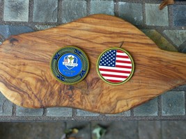 Ryder Cup 2025 USA Holder with Ball Marker - Photo Front / Black - $362.15 MXN