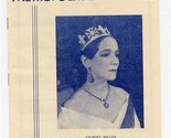 Helen Hayes Victoria Regina Program 1937 Metropolitan Theatre Seattle WA - £14.01 GBP