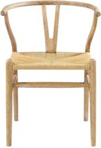 Arm Chair BUNGALOW 5 OSLO Scandinavian Curved Back Tapered Stretchers Natural - £698.91 GBP